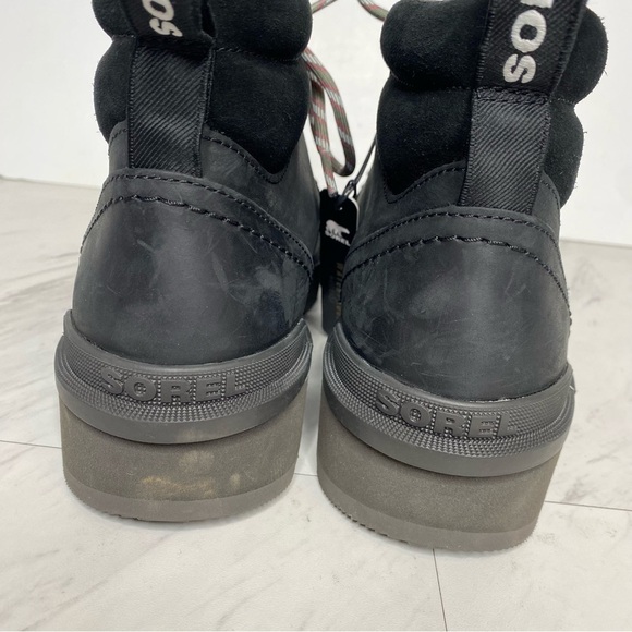 New! Sorel Hi Line Hiker Black Lace Up Boot 10 - Picture 4 of 14